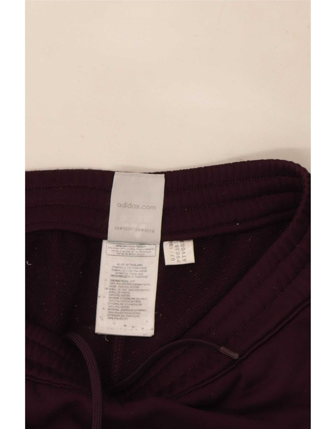 Adidas Træningsdragtsbukser til kvinder UK 10 Small Purple Polyester