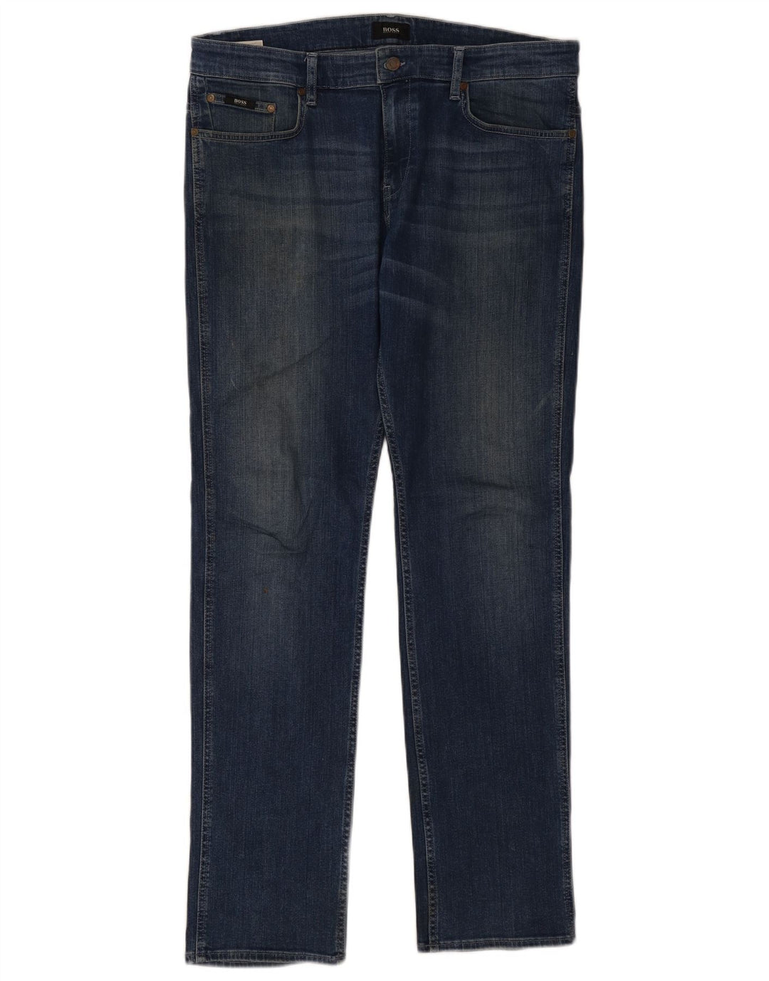 Hugo Boss Herre Slim Jeans W34 L32 Blå Bomuld