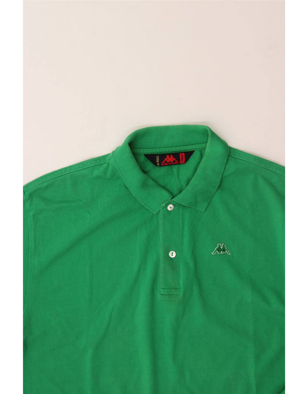 KAPPA Mens Polo Shirt XL Green Cotton Vintage Kappa and Second-Hand Kappa from Messina Hembry 