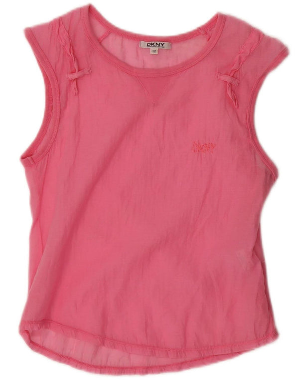 Dkny Girls Ærmeløs bluse Top 11-12 År Pink Bomuld