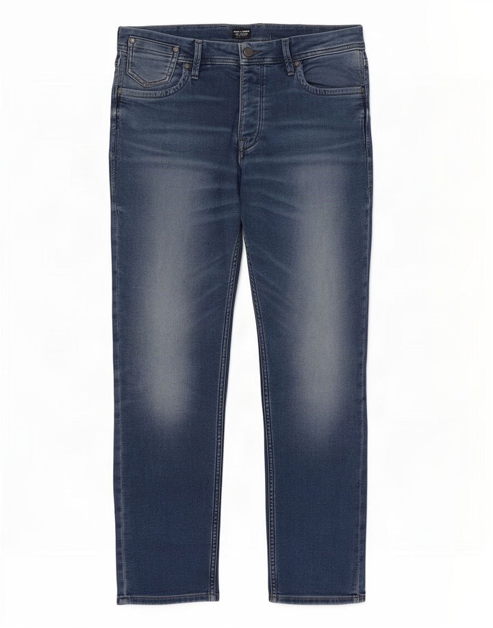 Jack & Jones Herre Tim Slim Jeans W32 L30 Blå Bomuld