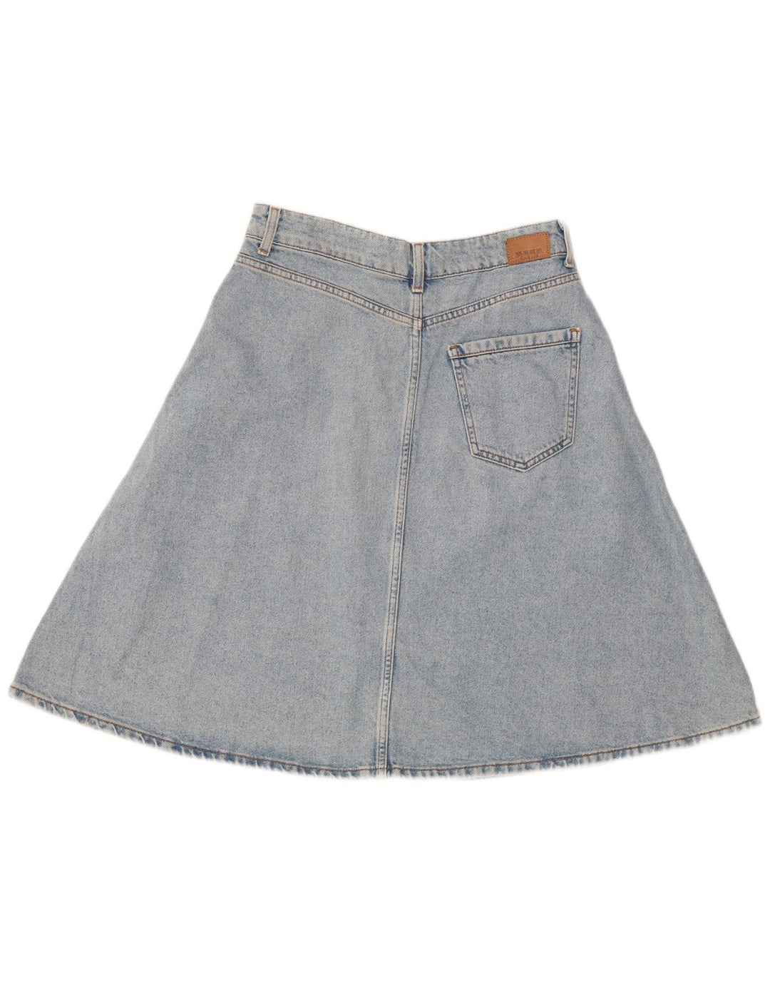 Zara Dame Denim Nederdel Medium W28 Blå