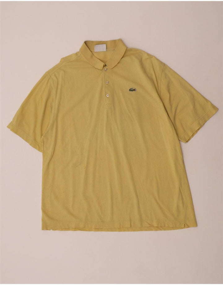 Lacoste Herre Polo Shirt Str. 7 2XL Gul Bomuld