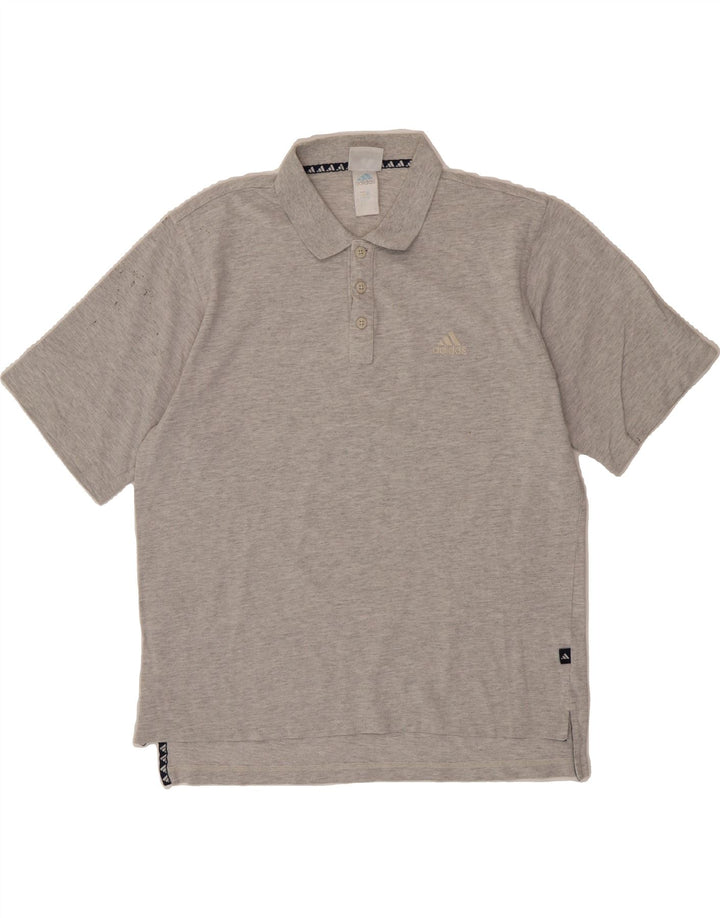 ADIDAS Mens Polo Shirt UK 44/46 Large Grey Vintage Adidas and Second-Hand Adidas from Messina Hembry 