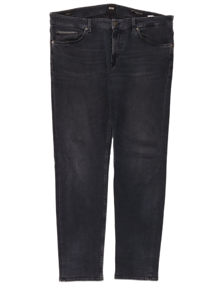 Hugo Boss Herre Slim Jeans W38 L34 Blå Bomuld