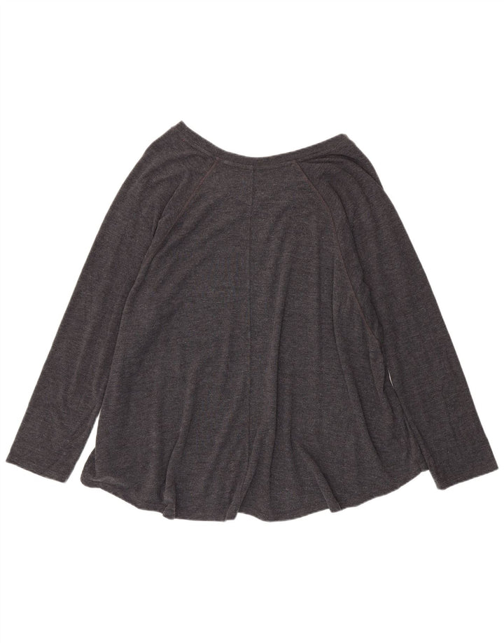 Tommy Hilfiger Dame Top Langærmet UK 20 2XL Grå Polyester