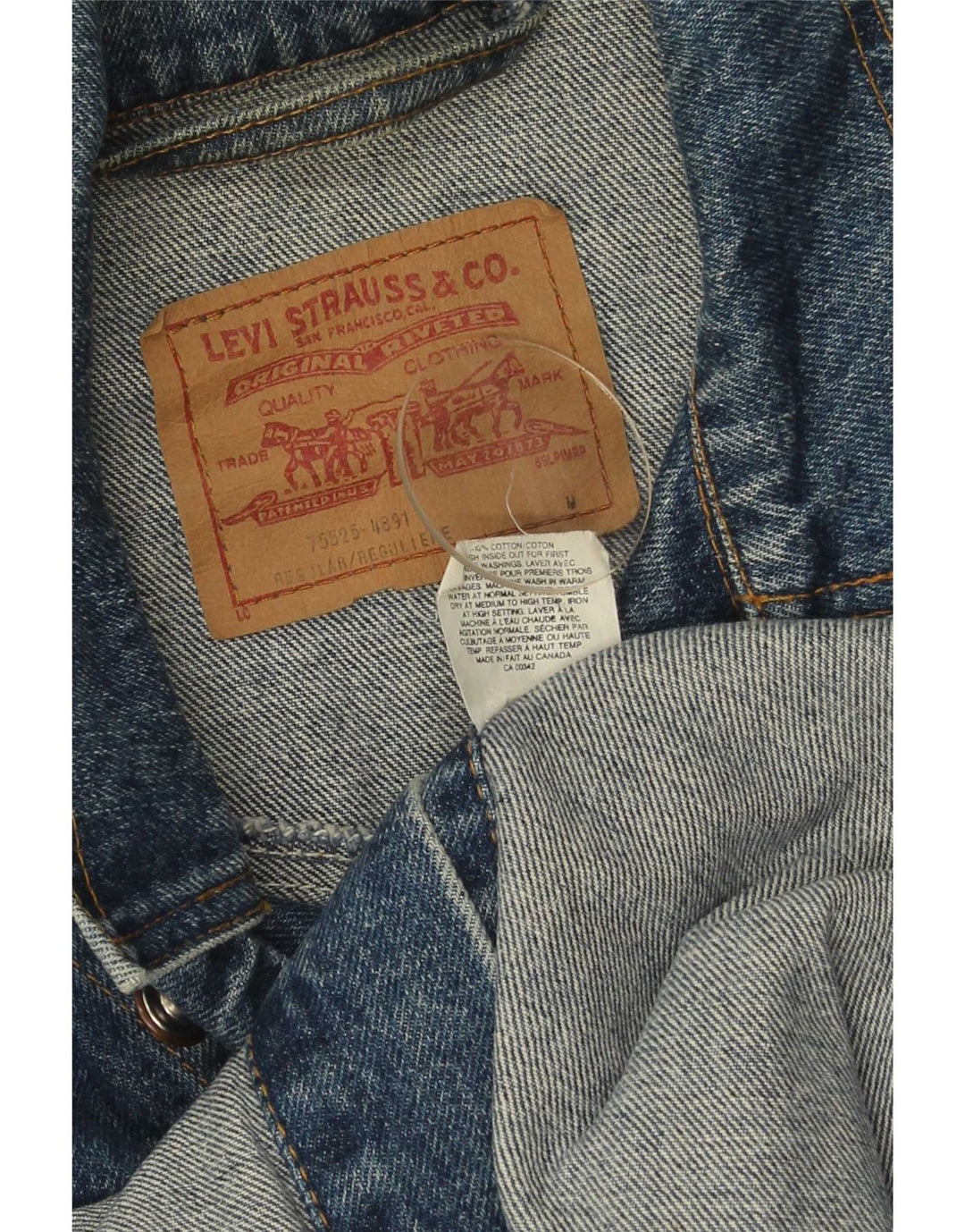 Levi's Herre denimjakke UK 38 Medium Blue Cotton