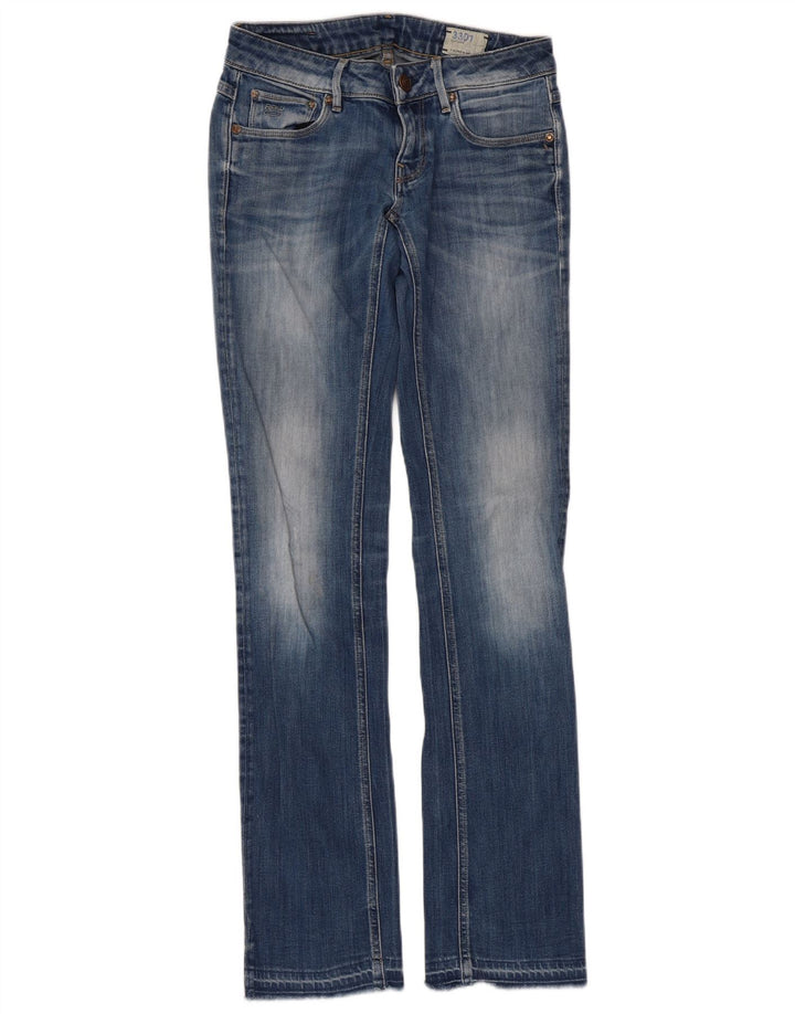 G-Star Dame 3301 Slim Bootcut Jeans W28 L33 Blå