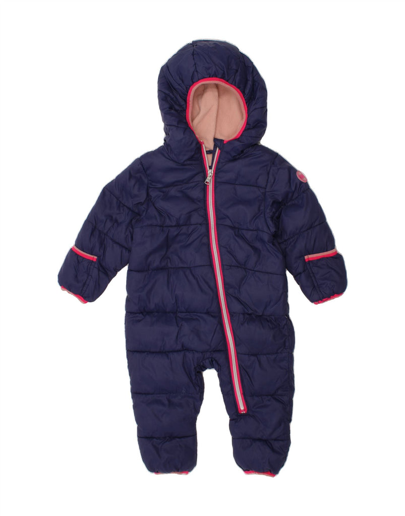 MICHAEL KORS Baby Girls Winter Hooded Jumpsuit 6-9 Months  Navy Blue Vintage Michael Kors and Second-Hand Michael Kors from Messina Hembry 