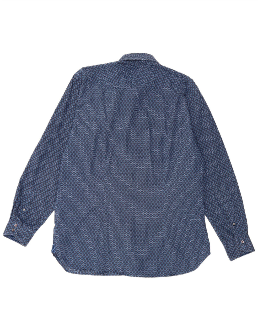 Ted Baker Herreskjorte str. 16 1/2 Large Blue Geometric Cotton