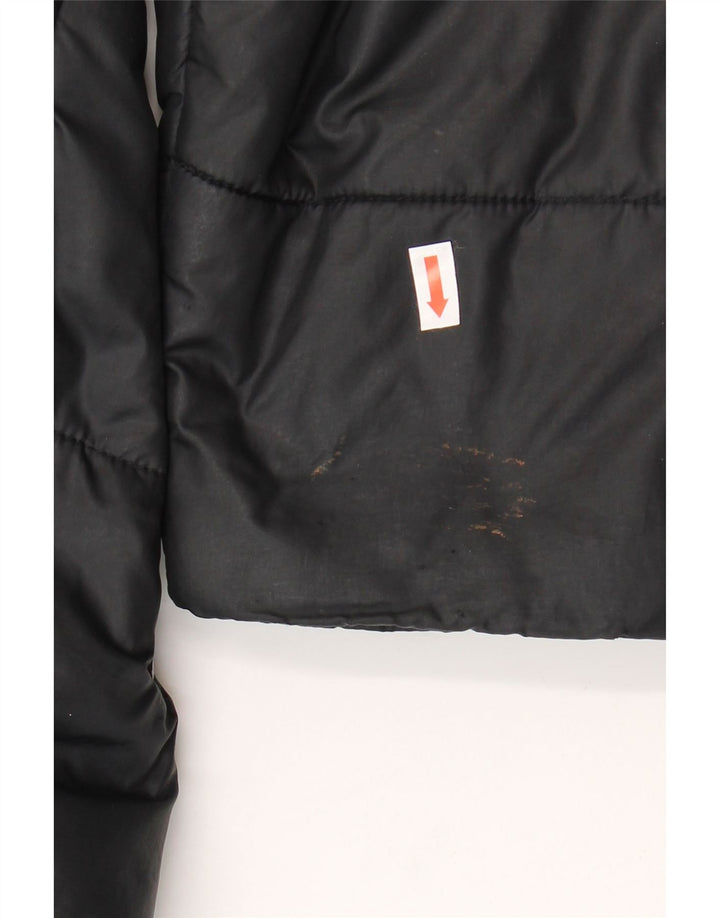 Nike drenge grafisk polstret jakke med hætte 10-11 år medium sort polyester