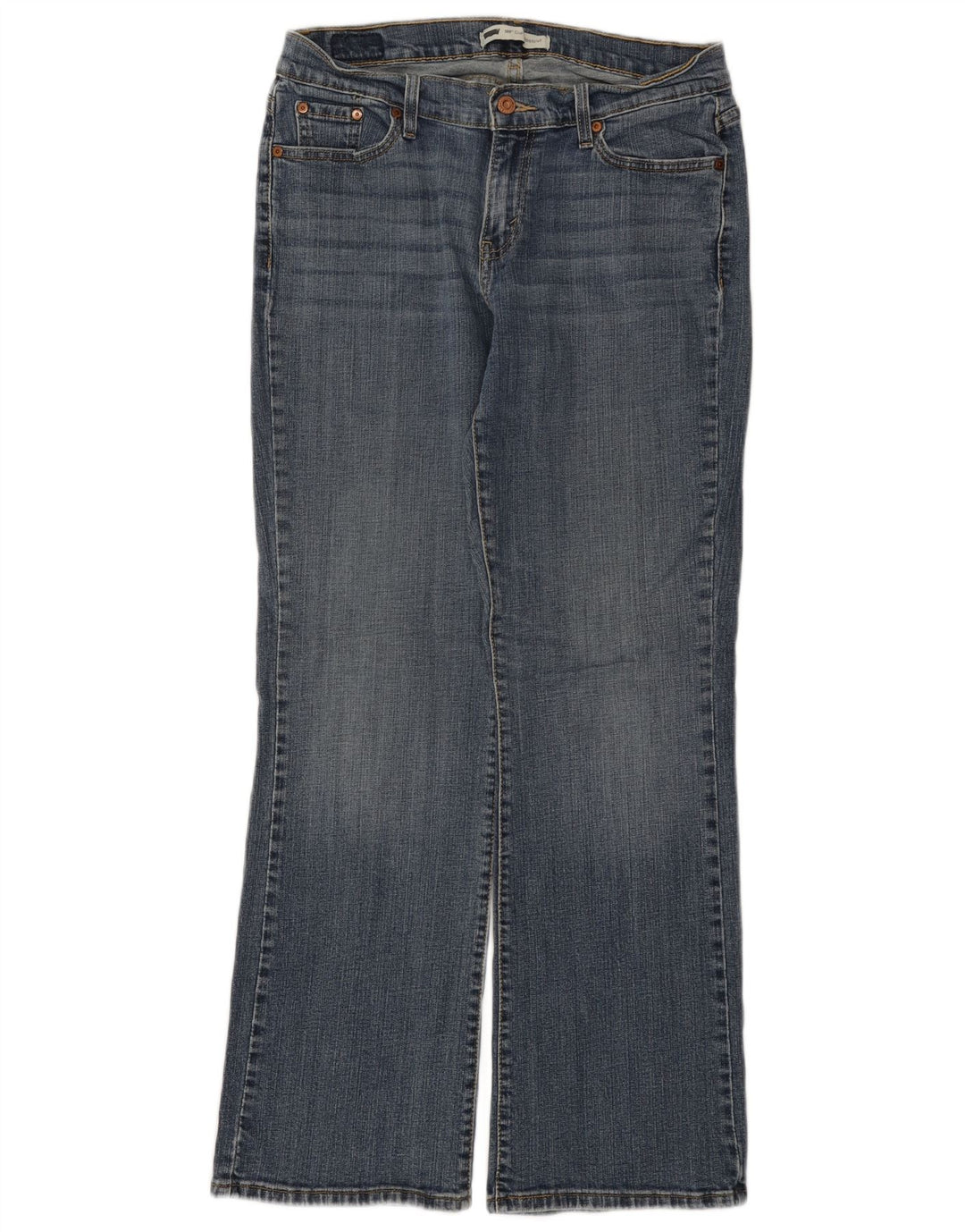 LEVI'S Dame 529 Curvy Bootcut Jeans W32 L32 Blå Bomuld