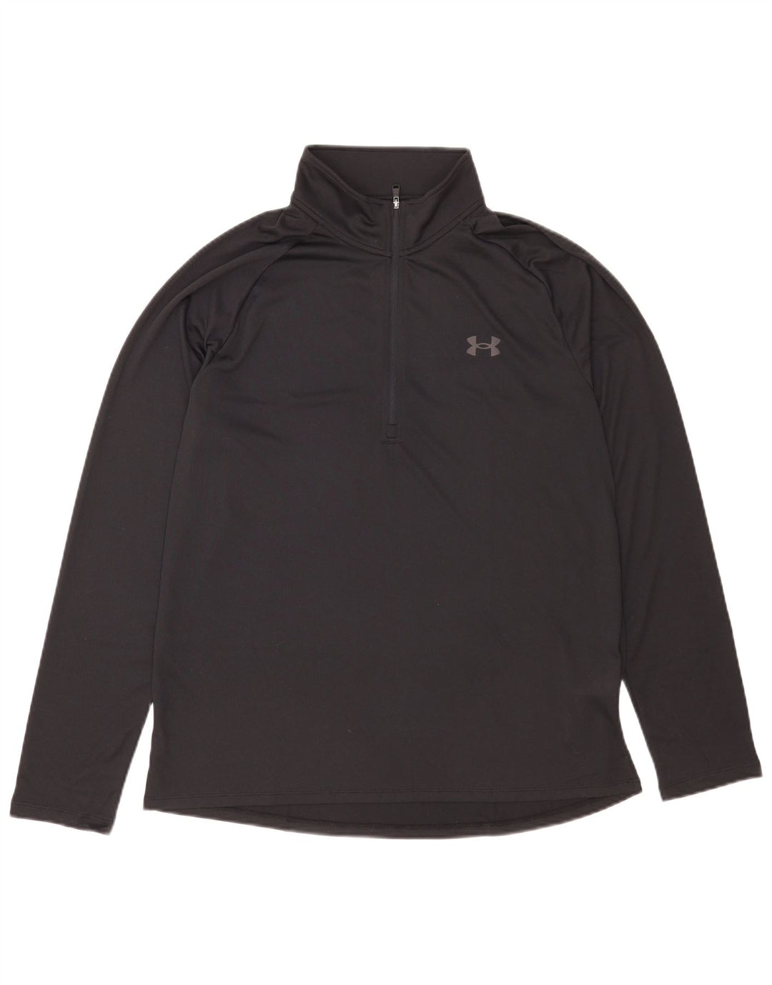 Under Armour Herre Zip Neck Top Langærmet Stor Sort Polyester