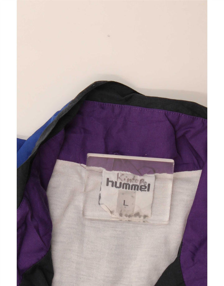Hummel Herre grafisk træningsdragt Topjakke Stor Marineblå Colourblock