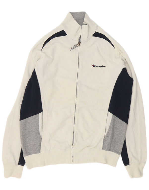 Champion Træningsdragt til mænd Topjakke XL Hvid Colourblock Bomuld
