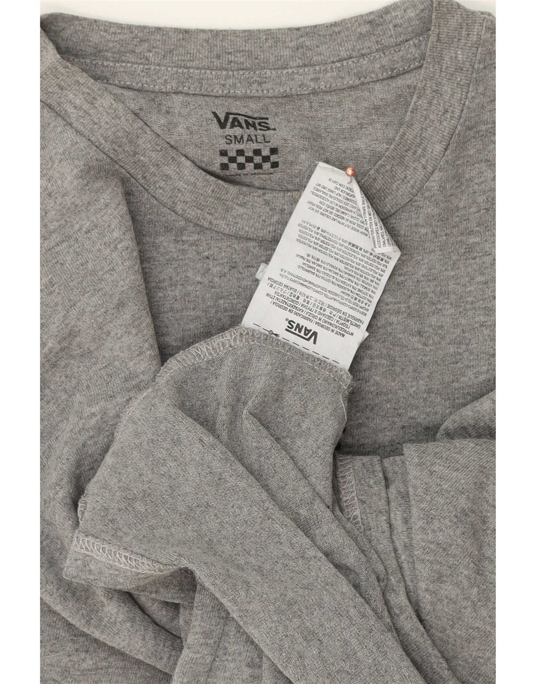 Vans Herre T-Shirt Top Lille grå Flecked Bomuld