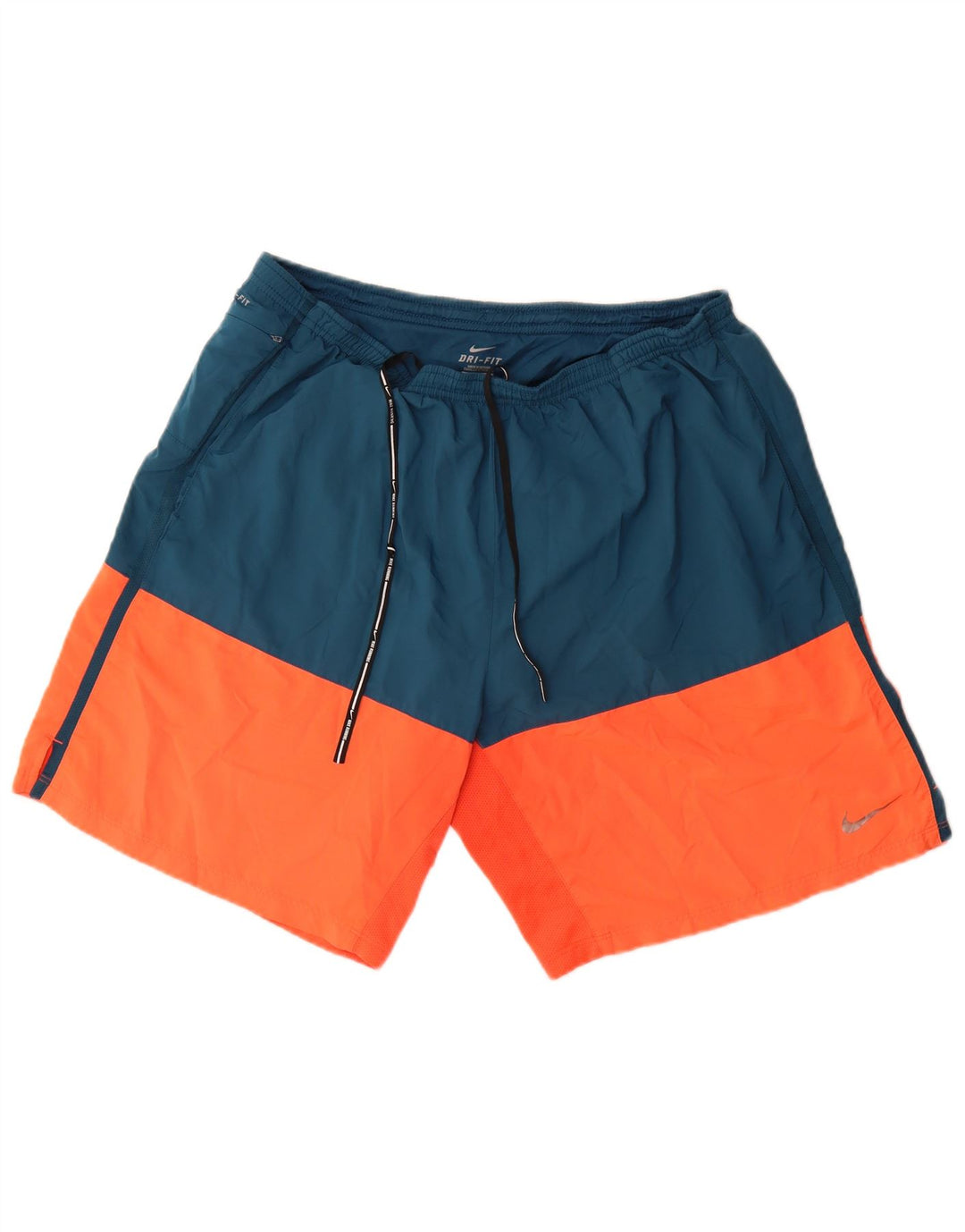 Nike Herre Dri Fit Sportshorts XL Blå Colourblock