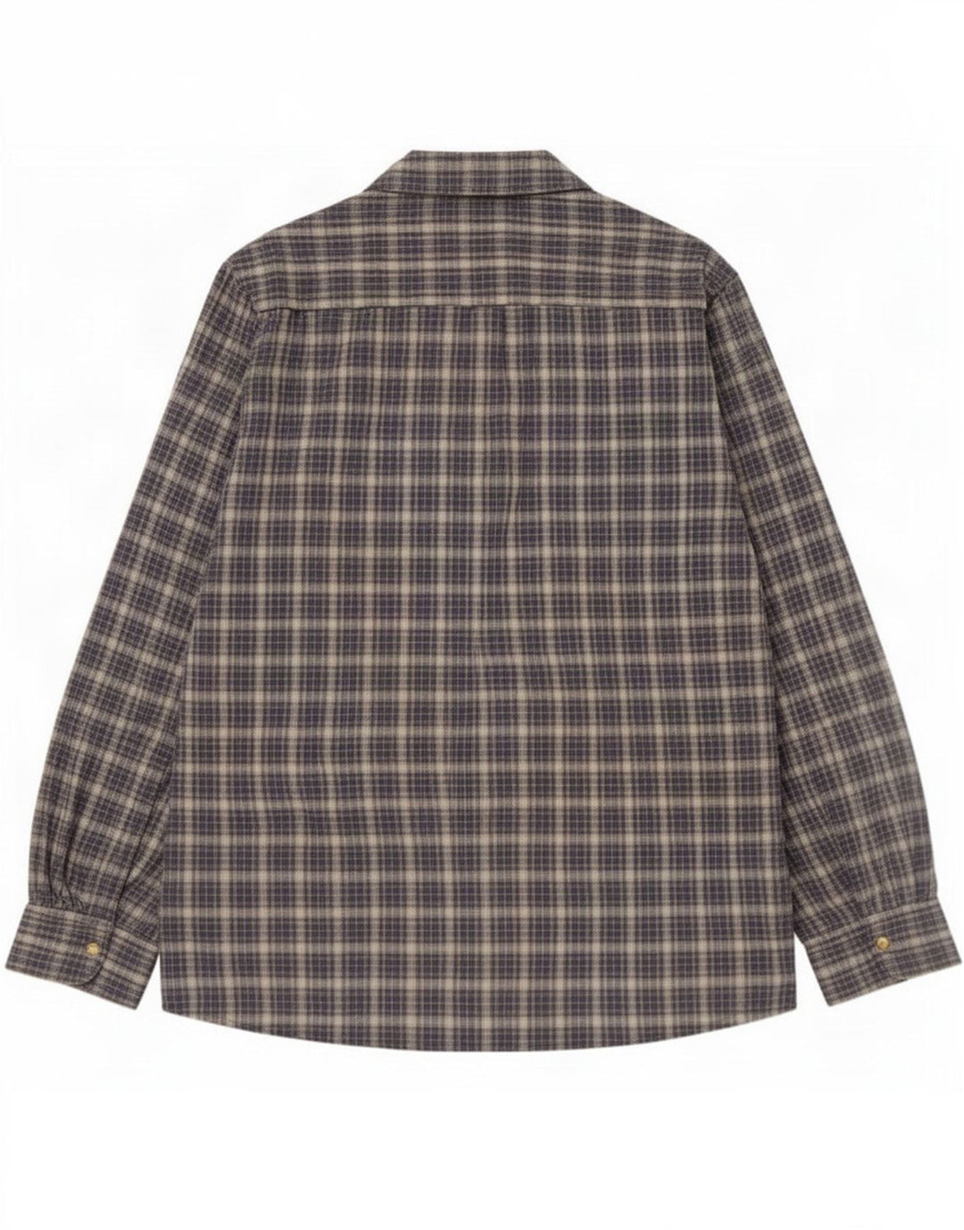 Rohan Herre flannel skjorte lille marineblå plaid bomuld
