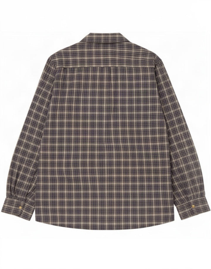 Rohan Herre flannel skjorte lille marineblå plaid bomuld
