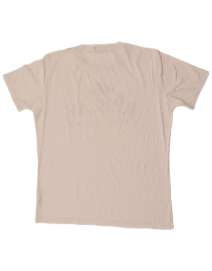 Replay Herre Grafisk T-Shirt Top Stor Hvid