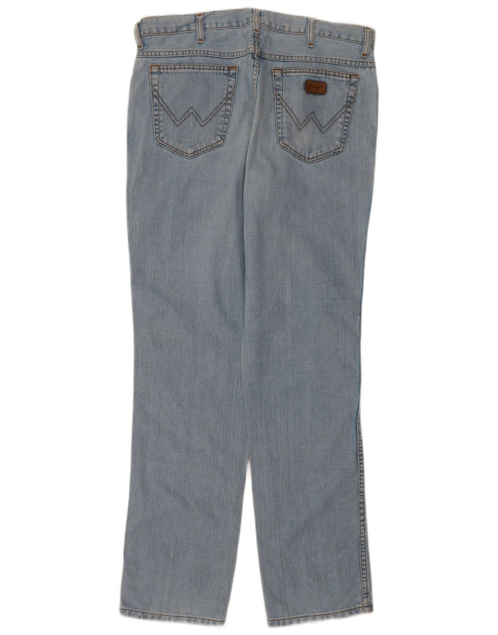 Wrangler Herre Texas Straight Jeans W36 L34 Blå Bomuld
