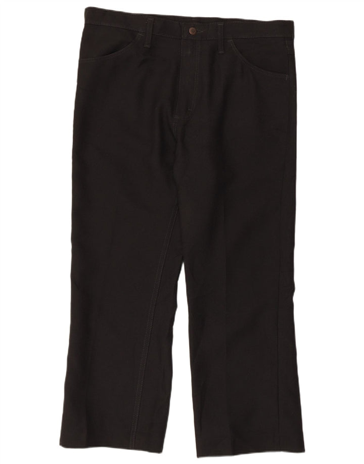 WRANGLER Straight Casual Bukser til mænd W36 L26 Sort polyester