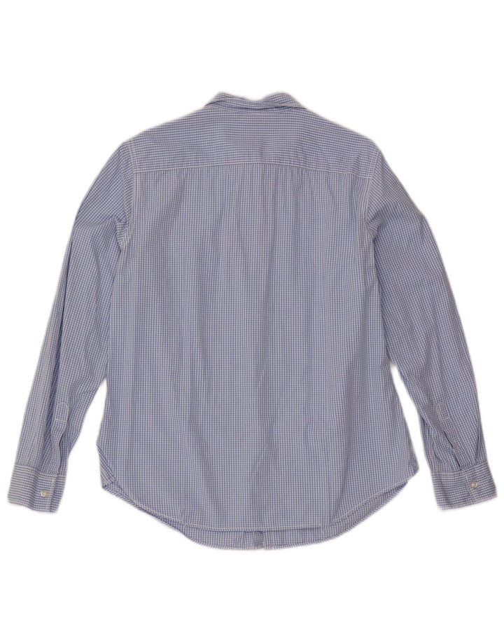 Benetton Dameskjorte UK 12 Medium Blue Gingham