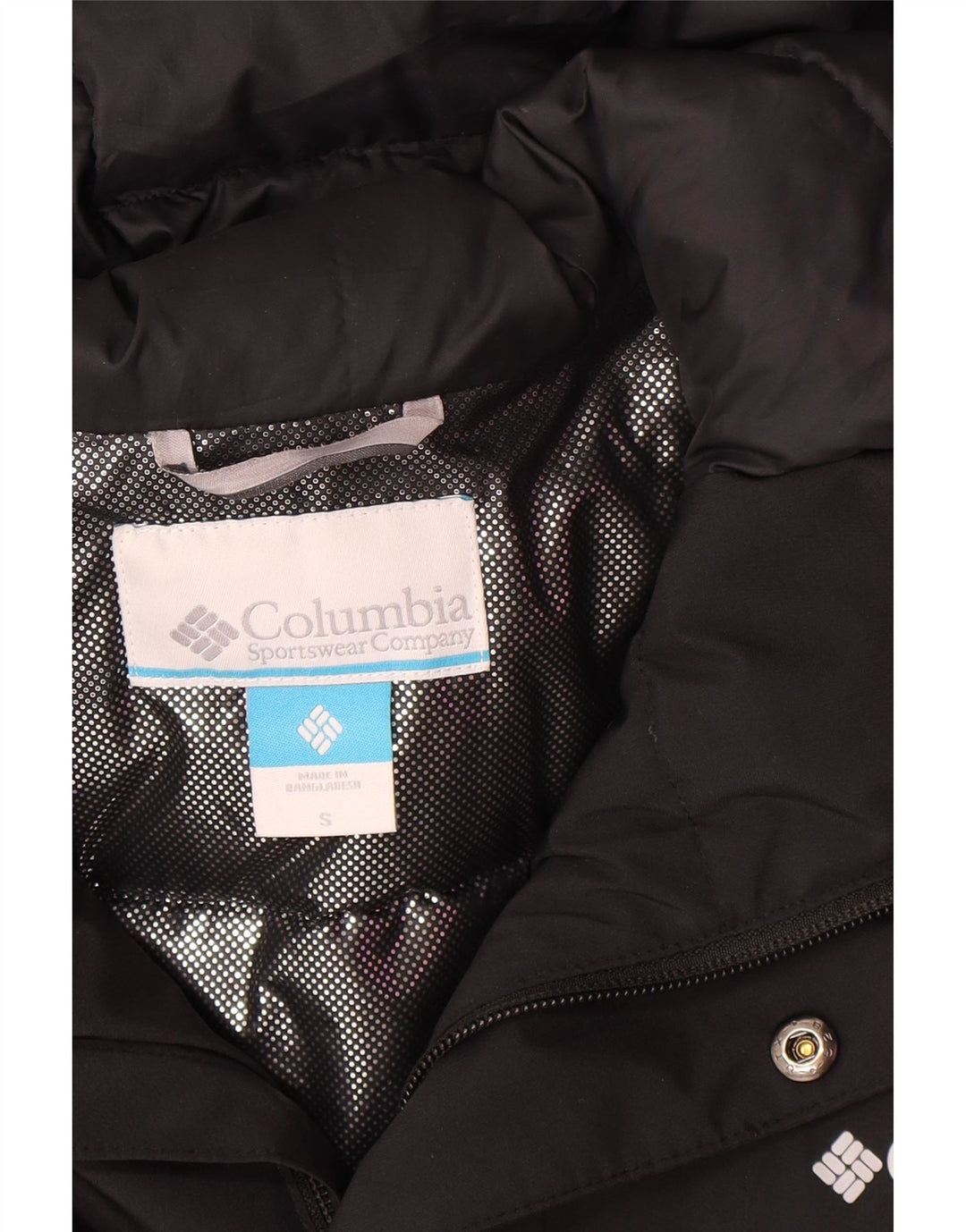 Columbia Herre Hooded Windbreaker Jacket UK 36 Small Black Polyester