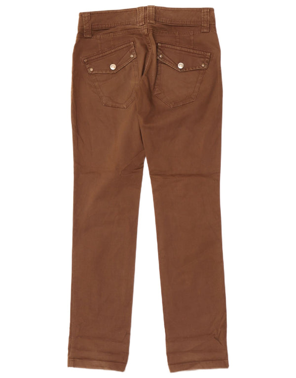 Massimo Dutti Dame Slim Chino Bukser EU 38 Small W28 L33 Brun Bomuld