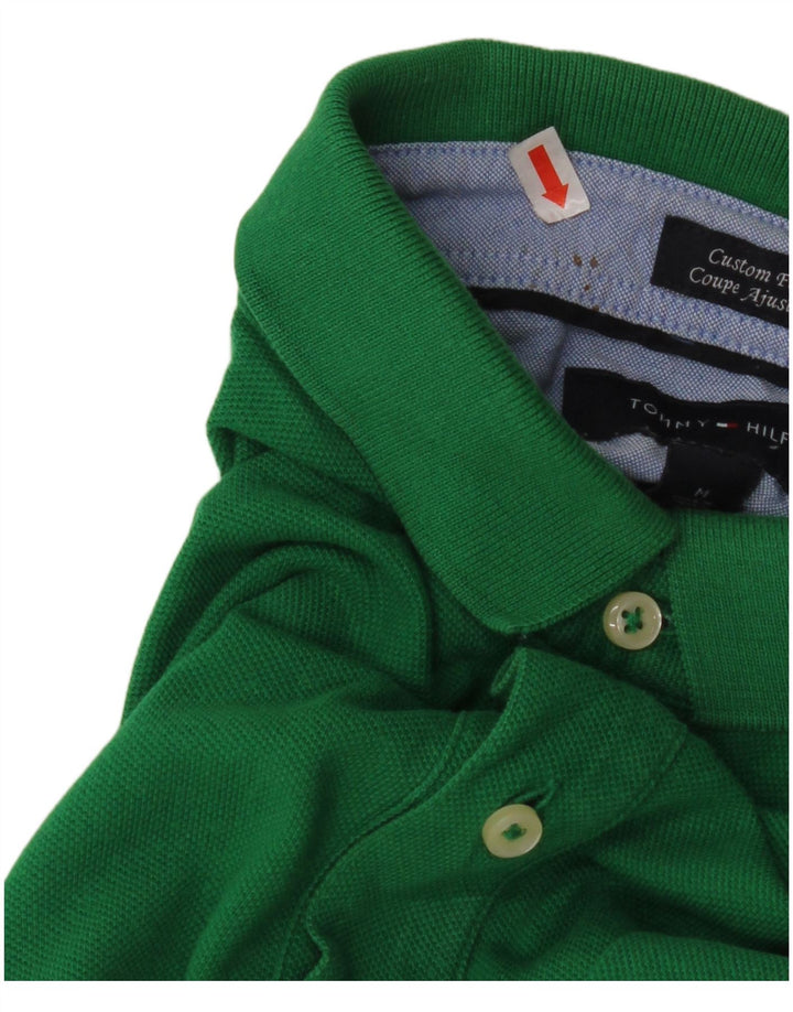 TOMMY HILFIGER Herre Custom Fit Polo Shirt Medium Green