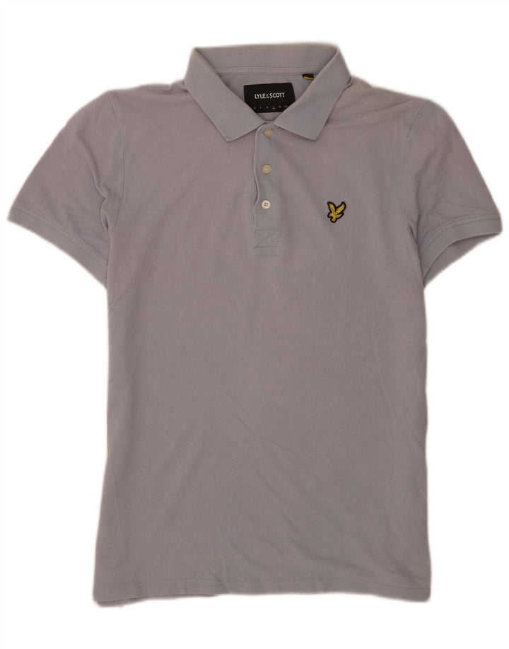 Lyle & Scott Herre kortærmet poloshirt Stor grå bomuld