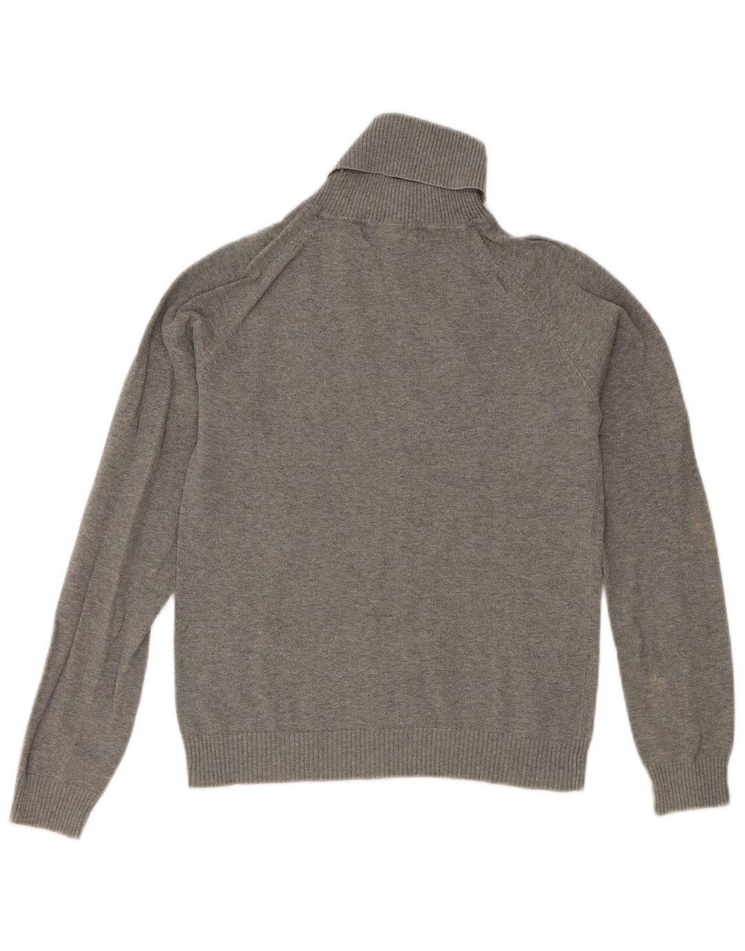 Zara Dame Crop Roll Neck Jumper Sweater UK 12 Medium Grey