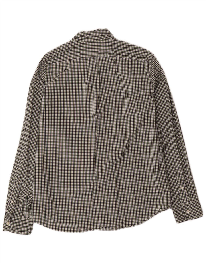 J. CREW Slim-skjorte til mænd, stor grøn Gingham-bomuld