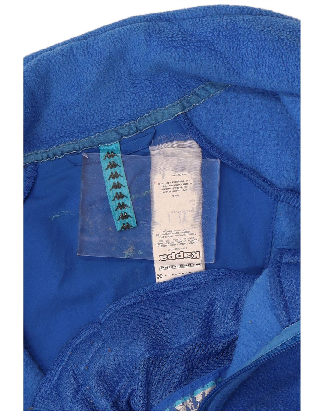 Kappa Herre Italia Grafisk Fleecejakke UK 38 Medium Blue Polyester