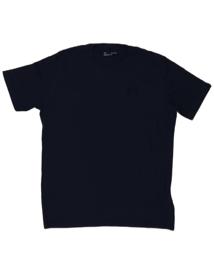 UNDER ARMOUR Herre T-Shirt Top XL Marineblå Bomuld