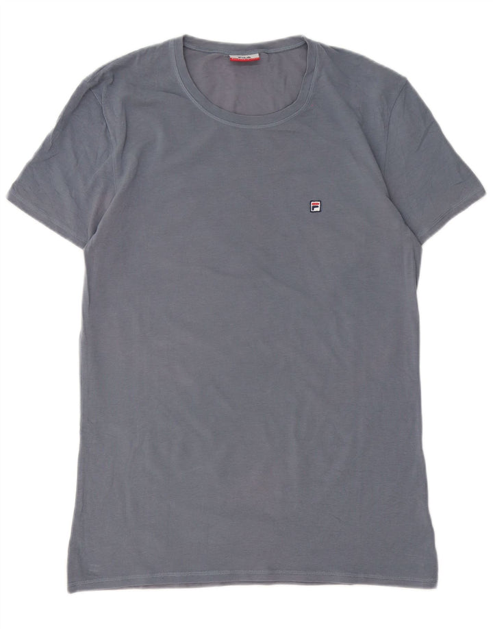 Fila Herre T-Shirt Top Stor Blå Bomuld
