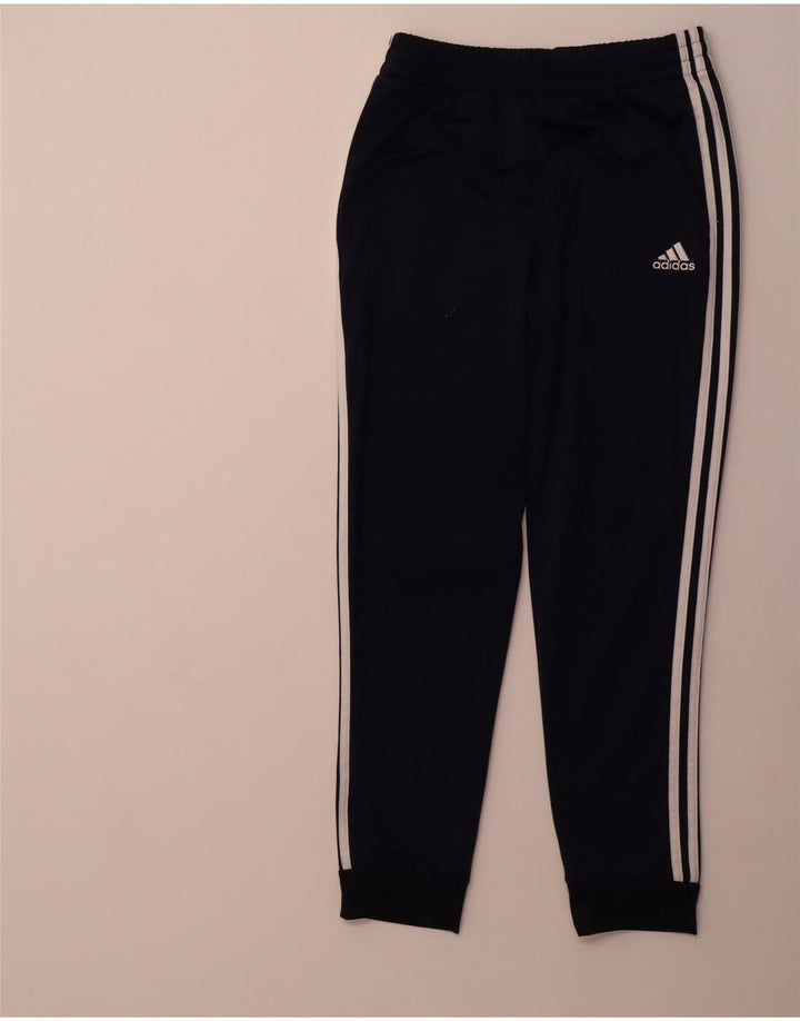 ADIDAS Mens Tracksuit Trousers Joggers Medium Navy Blue Polyester