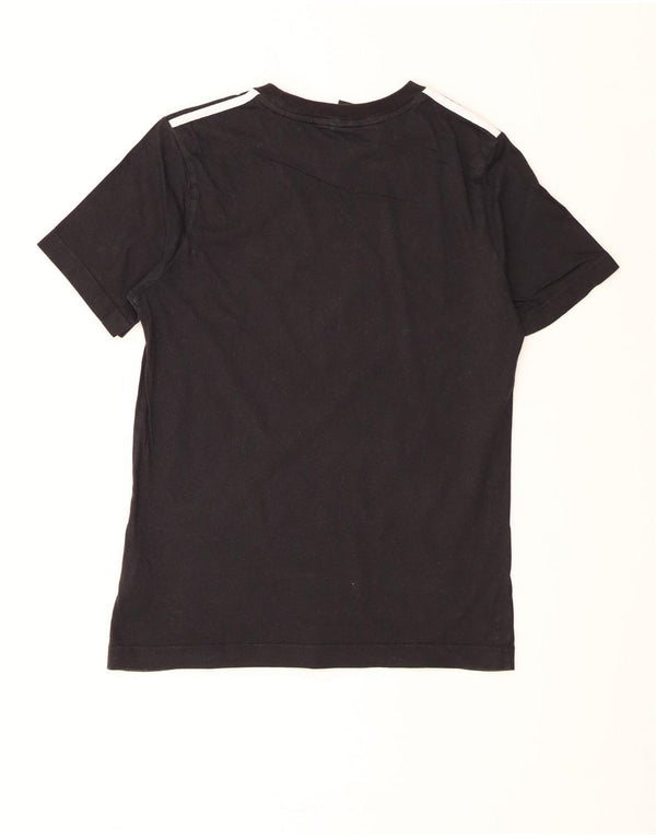 Adidas Boys T-Shirt Top 13-14 år Sort Bomuld