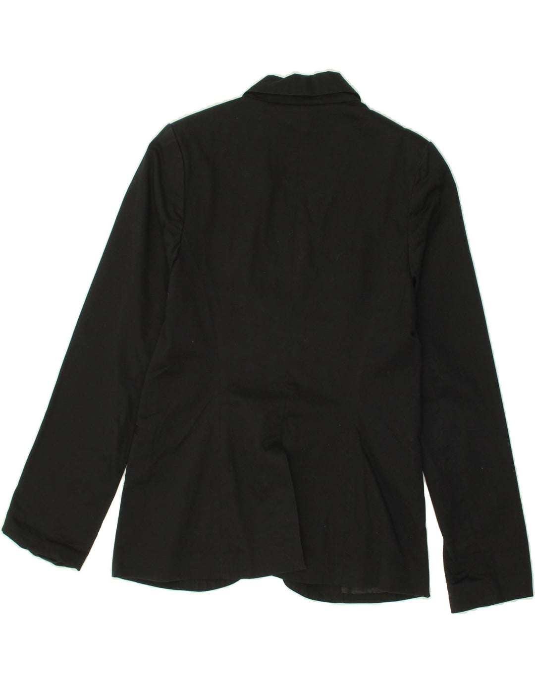 MOSSIMO Womens 1 Button Blazer Jacket UK 10 Small Black Cotton Vintage Mossimo and Second-Hand Mossimo from Messina Hembry 
