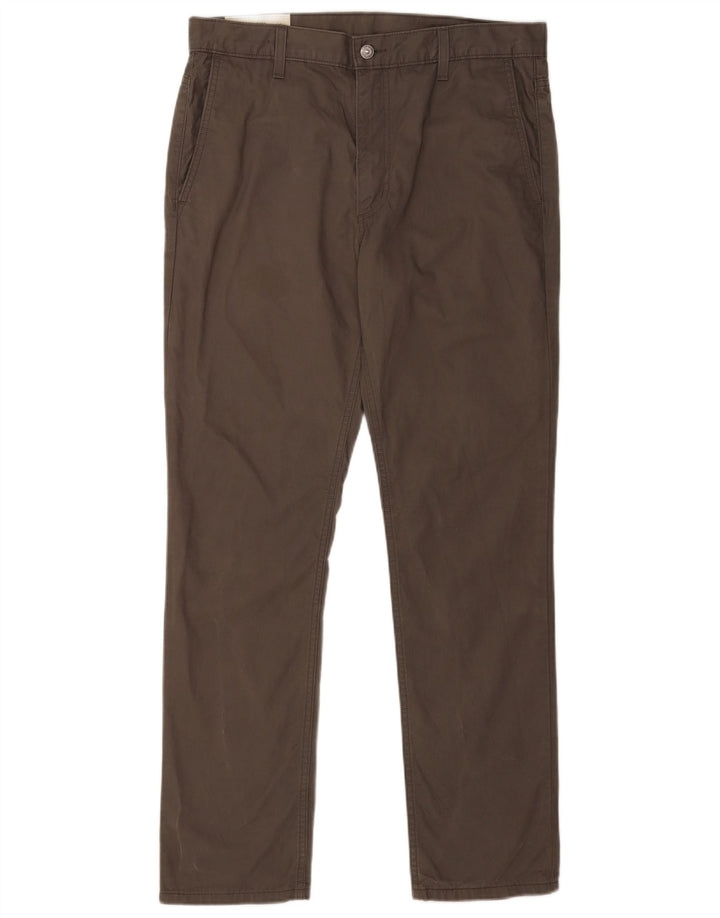 Levi's Straight Chino-bukser til mænd W34 L32 Grå bomuld