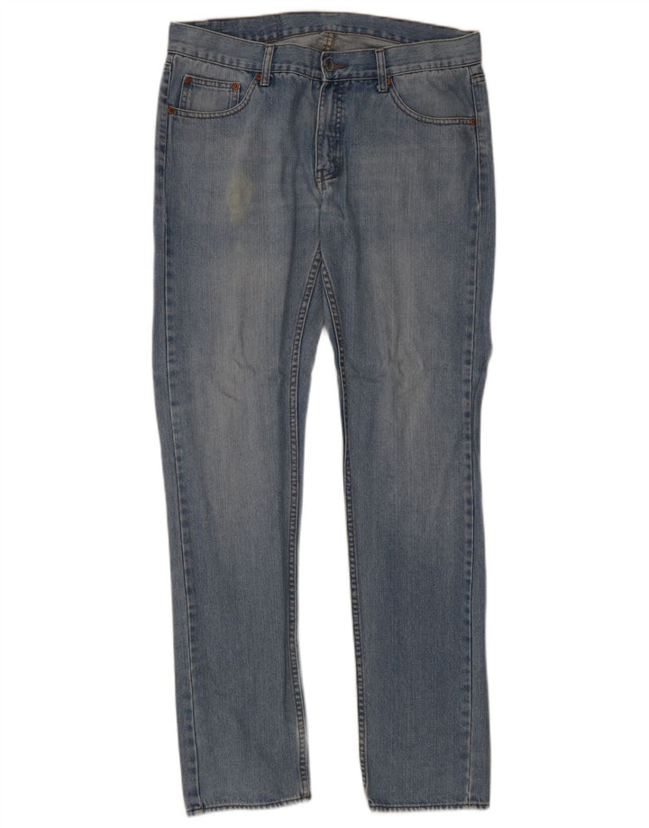 Billige Mandag Herre Slim Jeans W34 L34 Blå