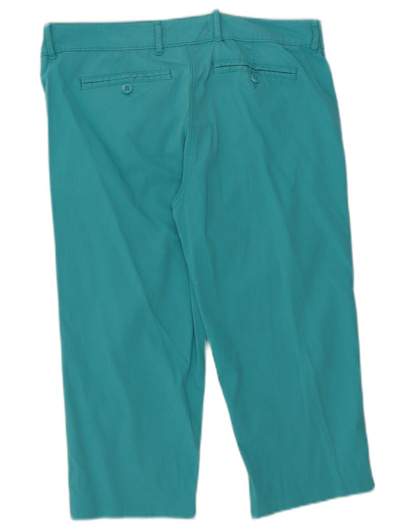 Marks & Spencer Dame Capri Bukser UK 10 Small W32 L18 Turkis