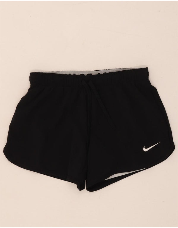 Nike Dame Dri Fit sportsshorts UK 6 XS Sort Polyester
