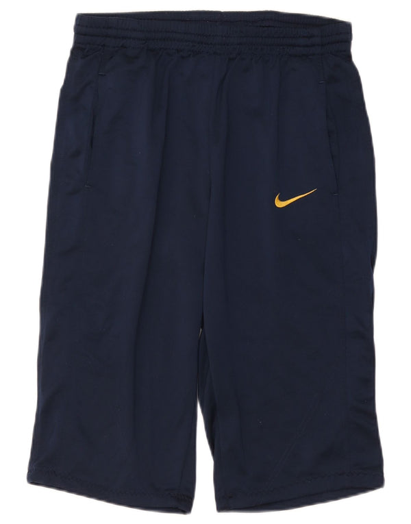 NIKE Bermuda sportsshorts til mænd UK 38/40 Medium marineblå polyester