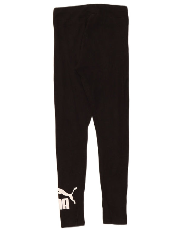 Puma Grafiske Leggings til kvinder UK 8 Lille Sort