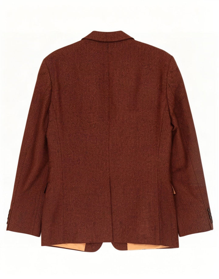 Hugo Boss Herre 2-knaps blazerjakke EU 56 3XL brun sildeben