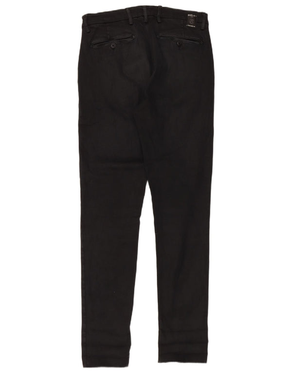 Replay Dame Zeumar Slim Chino Bukser W30 L32 Sort Bomuld