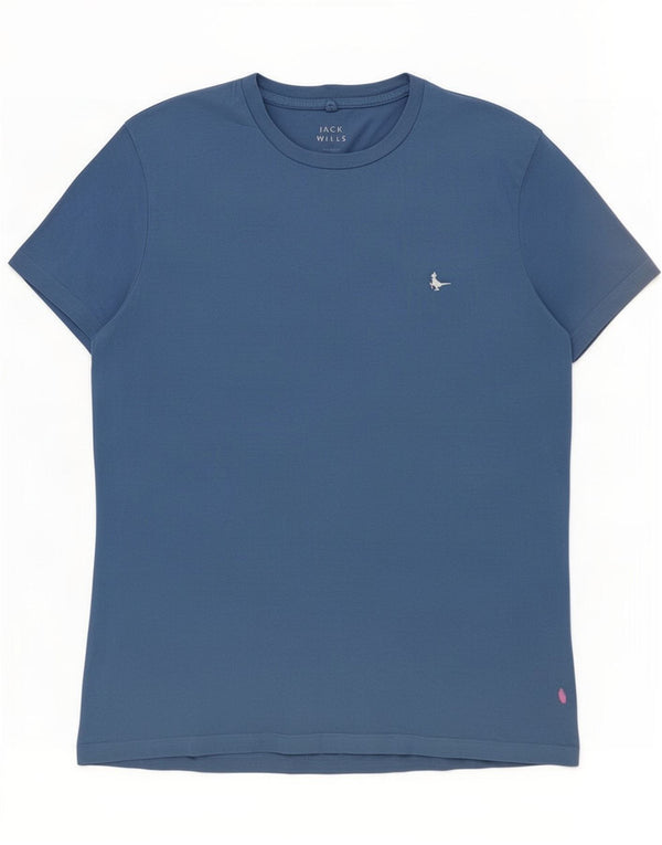 Jack Wills Mens T-Shirt Top Medium Blue Cotton