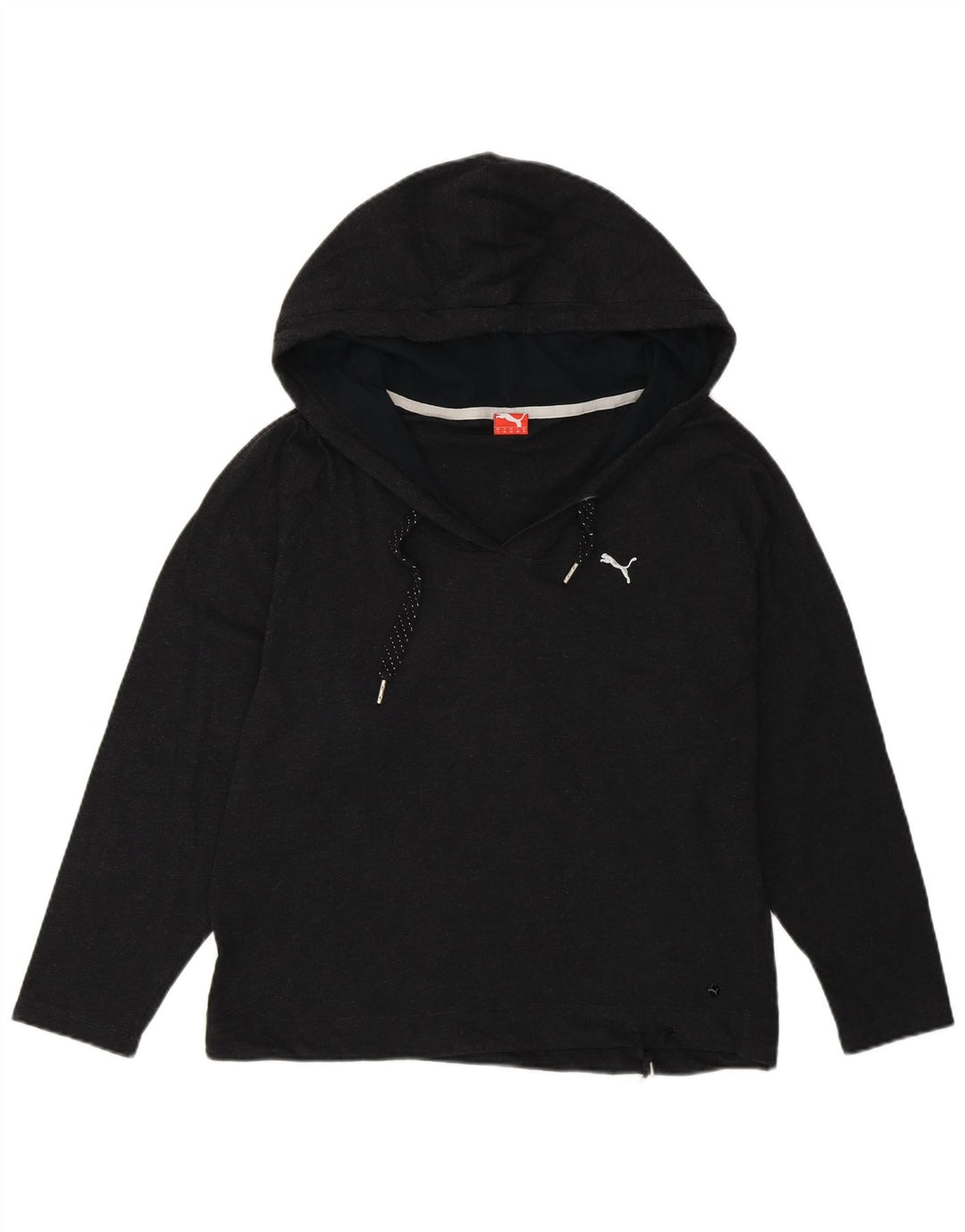Puma Dame Oversized hættetrøje Langærmet UK 10 Lille Grå