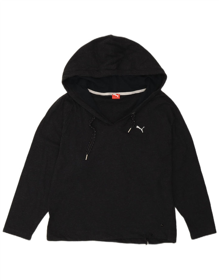 Puma Dame Oversized hættetrøje Langærmet UK 10 Lille Grå